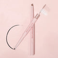 Private Label Cosmetic Makeup Brow Pencil With Eyebrow Gel on the End Custom Logo Vegan Transparent Eye Brow Gel Eyebrow Pencil