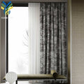 YFB-EC01 Custom Modern Luxury Hotel Home Bedroom Living Room Ready Made Fabric Cloth Printed Window Blackout Curtain