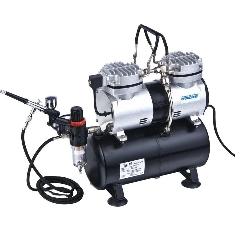 AS196K Professional Salon Makeup Airbrush Machine Kit Hobby Airbrush Compressor