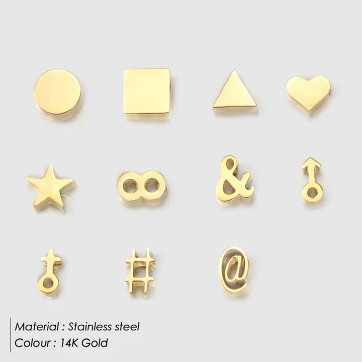EManco DIY Pendant Charms for Handmade Jewelry Bracelet Making Necklace Charms Gold Chain Jewelry Accessories Custom Chain