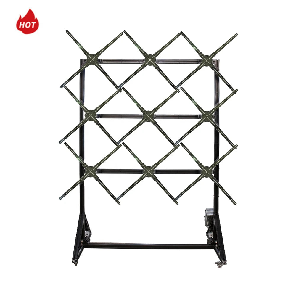 Hot Selling Outdoor TK-S65 Multiple 3x3pcs 1.6mx1.6m 3d Holographic Display Hologram Video Wall Fan Splice Screen Advertising