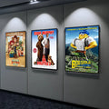 Customized A4/A3/A2/A1/A0 Illuminated Lightbox Poster Frame Window Displays Wall Mounting Movie Poster Aluminum Frame Light Box