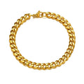 Olivia Cuban Chain 5mm Punk Miami Men Women 18K Gold Plated Jewelry Stainless Steel Cuban Bracelet