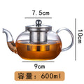 600ml Modern Eco-Friendly Stocked Fire Resistant Hand Blown Microwave Stovetop Safe Borosilicate Clear Glass Coffee Tea Sets