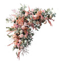 X1366 Hot Sell  Artificial Silk  Arch Flowers Runner Triangle Wedding Door Gate for Sale