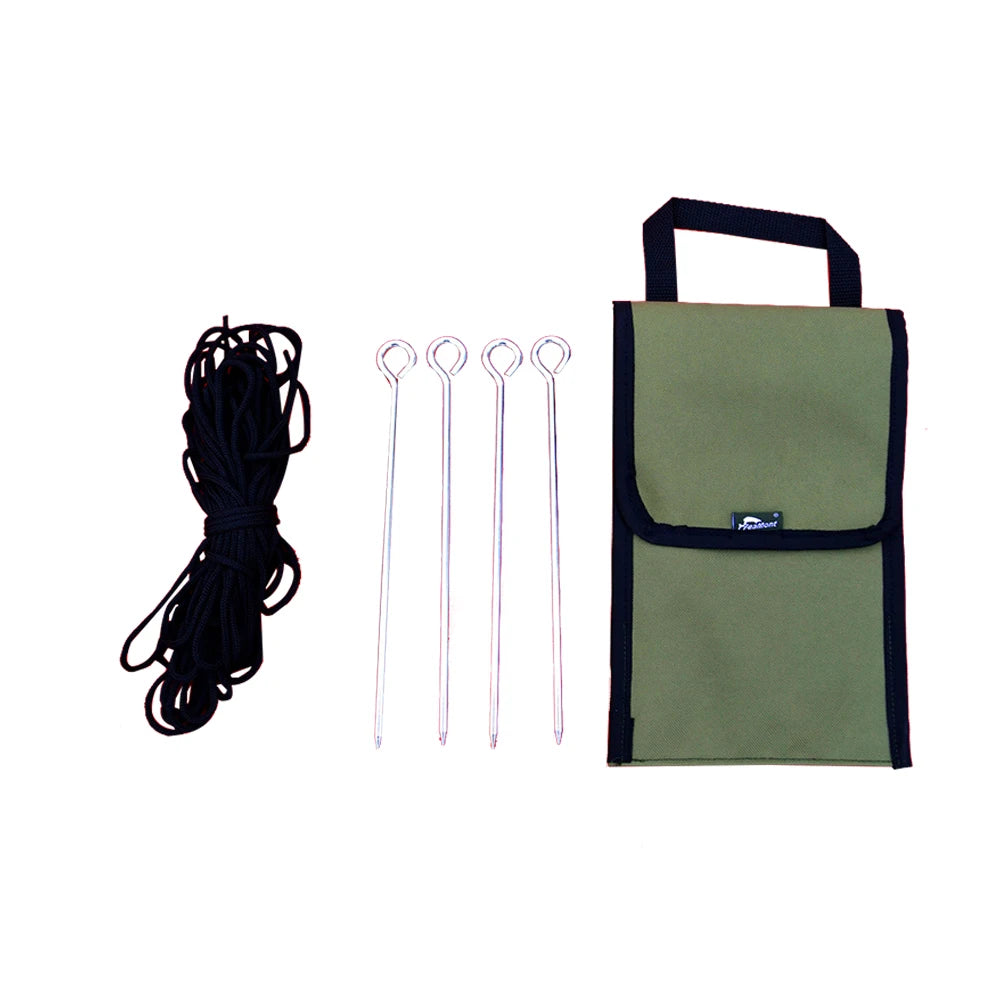 FEAMONT Galvanized Steel Outdoor Camping Accessory Hook Tent Nail Pegs Staple Clips Earth Clips for Trade Show Tents