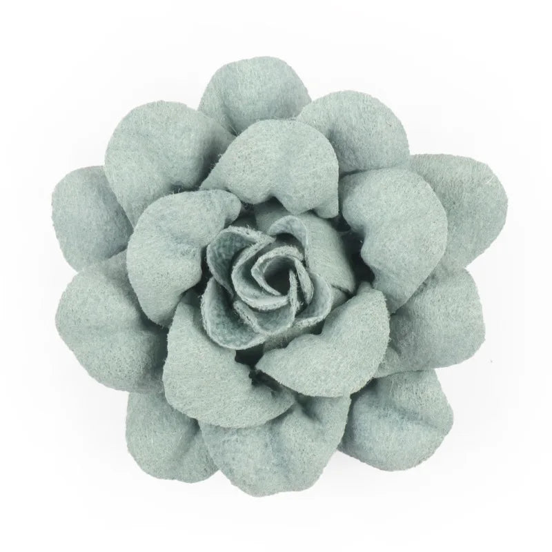 Trendy New 4cm Fabric Rose Flower Camellia Handmade Flower Accessories