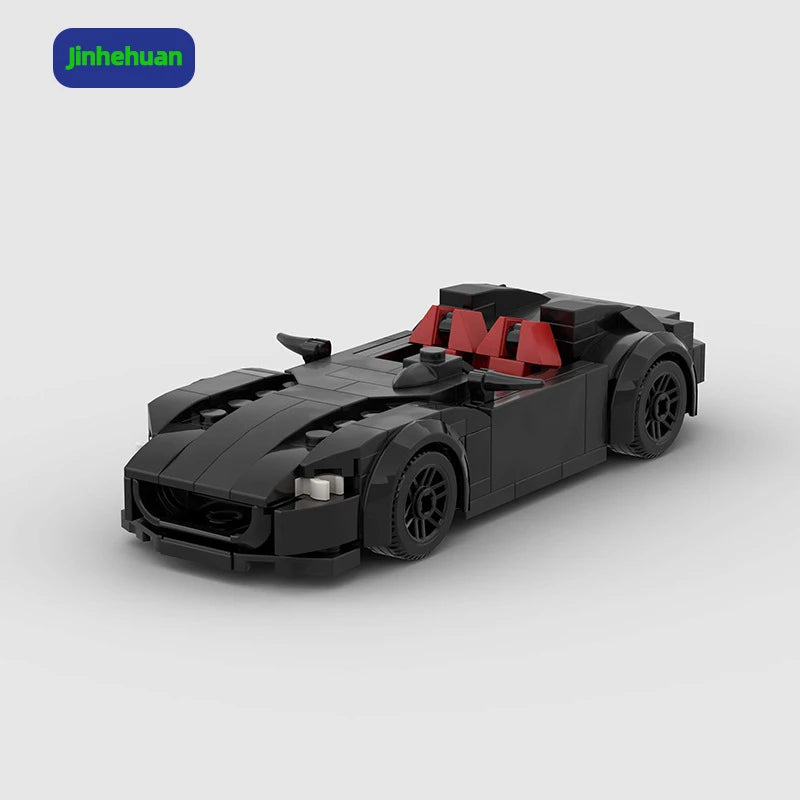 Creative Toy for Kids Gift Plastic Builds Moc Small Car Model Mini Abs Brick Cars for Boys Toys Building Block Sets