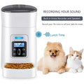 4L Automatic Dog Feeder Dog Food Dispenser with Distribution Alarm Voice Recorder Programmable Timer Pet Feeder up to 6 Meals