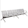 Rows of Chairs for Three People Rest Airport Hospital Public Chair Bank Stainless Steel Station Waiting Chair