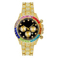 Wholesale Custom LOGO Fashion New Arrived Iced Out Boy Wristwatches Big Wrist Gold Diamond Men Quartz Watches
