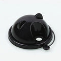 Disposable Injection 90mm Lids Plastic Bubble Cup Lids Food Grade PP Material Bear Head Lid With Stopper Linked MegaBDM