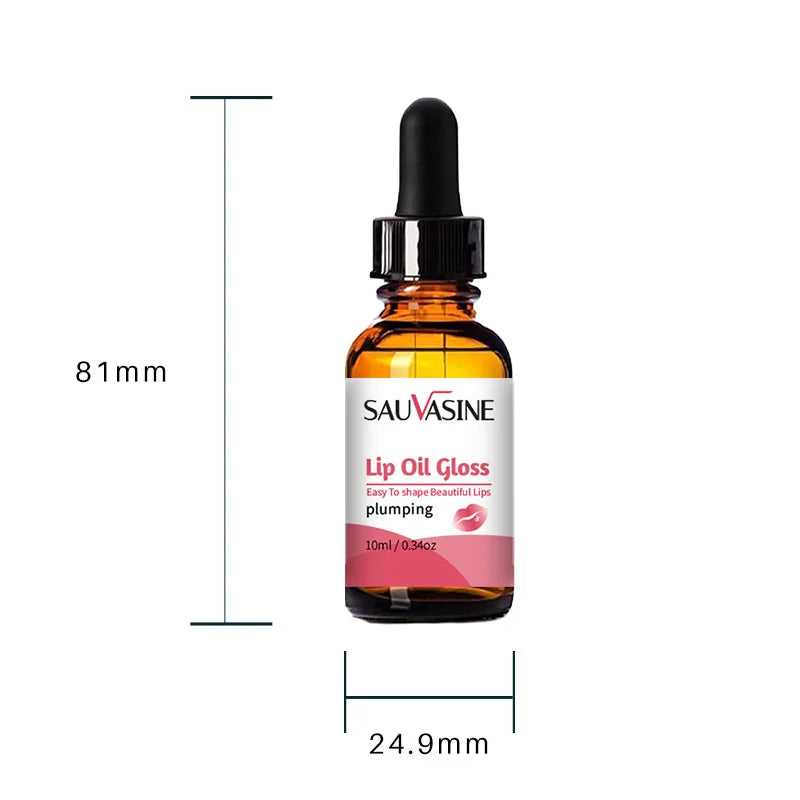 SAUVASINE Private Label Moisturizing Plumping Long Lasting Gloss Lip Oil