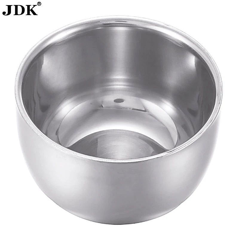 Hot Sale Custom Logo Professional Shaving Foam and Shampoo Gel Bowl Handmade Portable Stainless Steel for Hair Removal