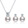 Trendy Pearl Necklace for Women Custom Pendant Moissanite Necklace 925 Sterling Silver Pearl Jewelry Accessories for Women