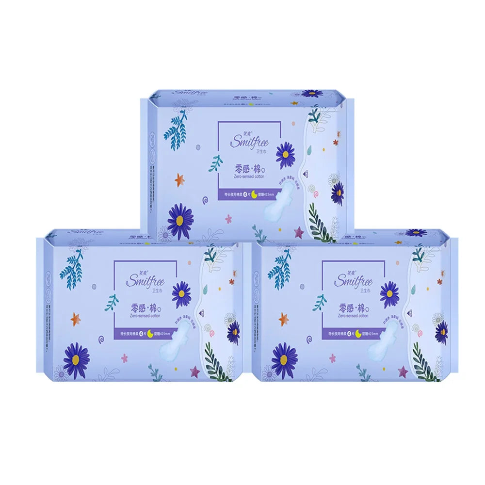 New Factory 420mm Tea Polyphenol Chip No Peculiar Smell Sanitary Napkins with Super Absorbency