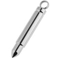 Stainless Steel Cremation Ashes Hair Perfume Holder Cylinder Punk Locket Necklace Keepsake Bullet Memory Urn Holder Pendant Jar
