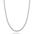 RINNTIN BSC29-1.7 Elegant Neck Chain 16-24 Inches Length 925 Sterling Silver 1.7mm Diamond-Cut Rope Chain Necklace