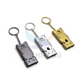 Wholesale Three Tube High Frequency Survival Whistle Stainless Steel Metal Key Chain Whistle