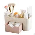 Desktop Plastic Storage Box Makeup Organizer with Drawer for Vanity Bathroom Cosmetic Perfume Lipstick Nail Polish Holder