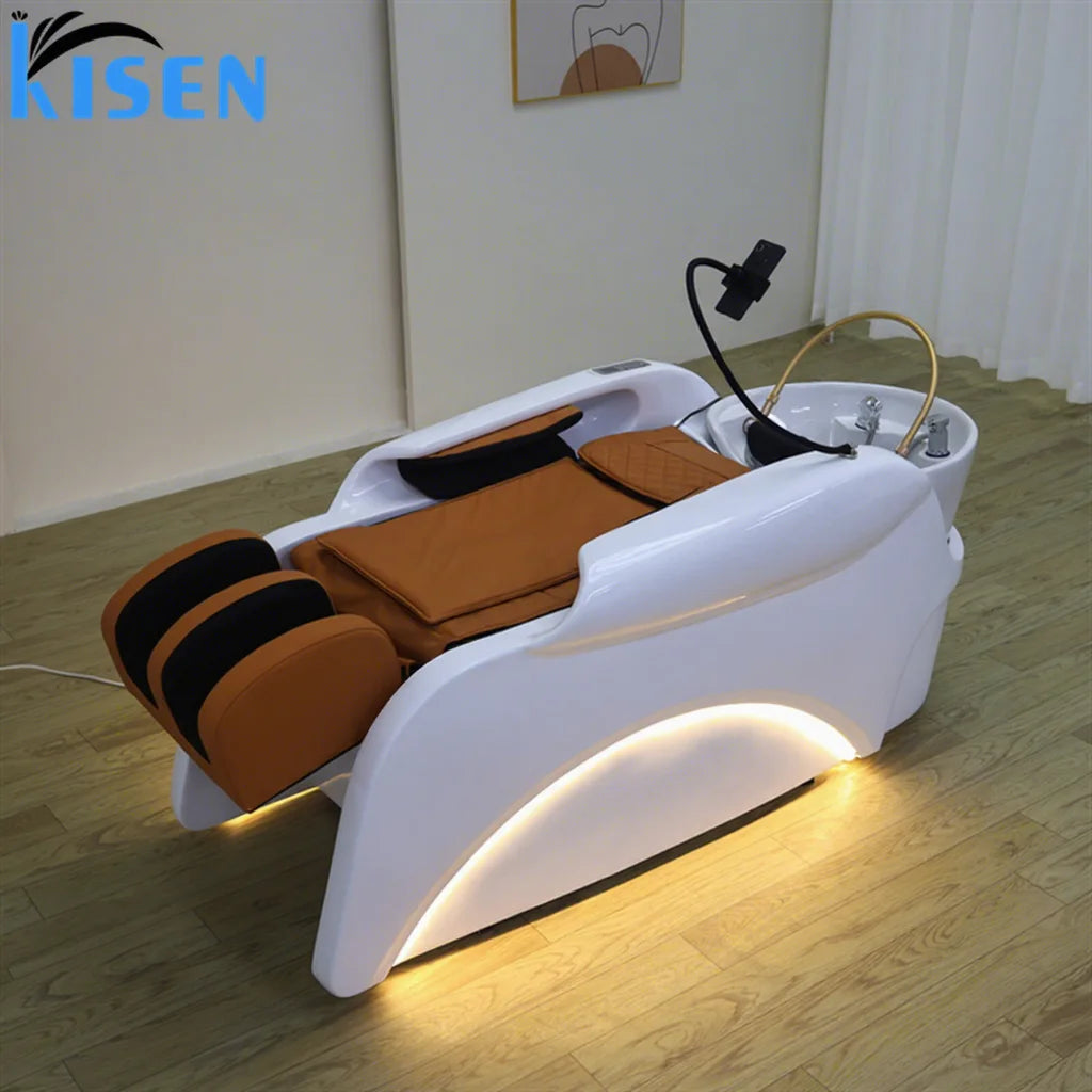 Head Spa Sink Head Therapy Shampoo Bed Japanese Head Spa Bed Salon Furniture Thai Hair Washing Bed