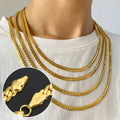 Zeadear Jewelry Italy 750 Copper 18k Pvd Gold Plated Link Chain Necklace