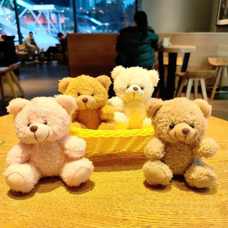 Wholesale Promotion Custom Cute Mini Teddy Bears Keychain Kawaii Plush Toys Bear Stuffed Animal Small Plushie Toys Keychain Bear