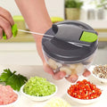 500ML Manual Food Processor Vegetable Chopper Hand Crank Garlic Mincer Portable Onion Cutter Fruits Herb Kitchen Accessories