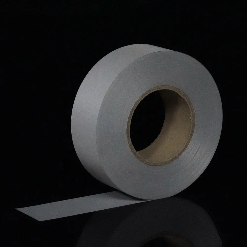 High Visibility Silver Industrial Wash  Reflective Fabric Tape for Safety Clothing