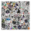 100PCS Creative Cool Holographic Glitter Gold Foil Witch Potion Horrific Witchy Apothecary Sticker