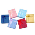 Delicate High-end Bow Jewelry Storage Gift Box Jewelry Paper Packaging Gift Boxes with Bow Ribbon
