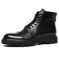 Upper Leather Boots Durable Sheep Fur Lining Winter Keep Warm Genuine Top Layer Leather Shoes Breathable for Men Casual Shoes