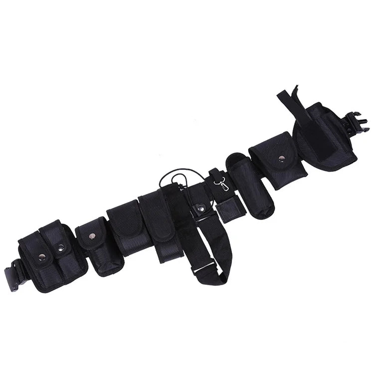 Hot Selling Nylon Black Modular Equipment System Security Tactical Duty Utility Belt
