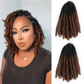 Women's Low Temperature Hair for Ombre Bomb Twist Braids Spring Twist Synthetic Hair Made of Protein Fiber Crochet Hair