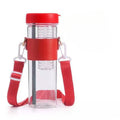 Customized Color 800ml Plastic Sport Gym Motivational BPA Free Flip Top Cover Drink Water Bottle With Straw