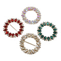 Wholesale 60mm Slide Buckles Round Rhinestone Buckles for Wedding/Belt/Dress/Shoes