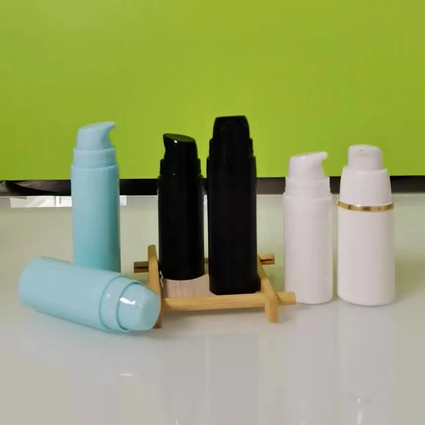 Wholesale Cosmetic Packaging Plastic Bottle White pink Color Skin Care Container Dispensing Pump Bottle