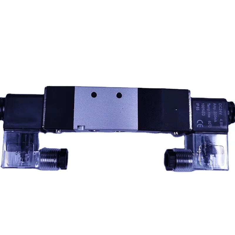 4V230P-08 1/4\" 24VDC Double Coil Solenoid Pneumatic Directional Control Valve for Gas Media OEM Customization Supported