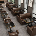 Contemporary Design Restaurant Sofa Booth Fabric Material for Home Bar Gym Cafe Shop Living Room Hall with Panel Style