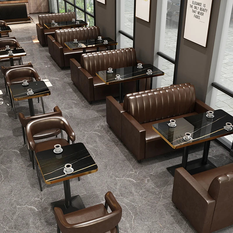 Contemporary Design Restaurant Sofa Booth Fabric Material for Home Bar Gym Cafe Shop Living Room Hall with Panel Style