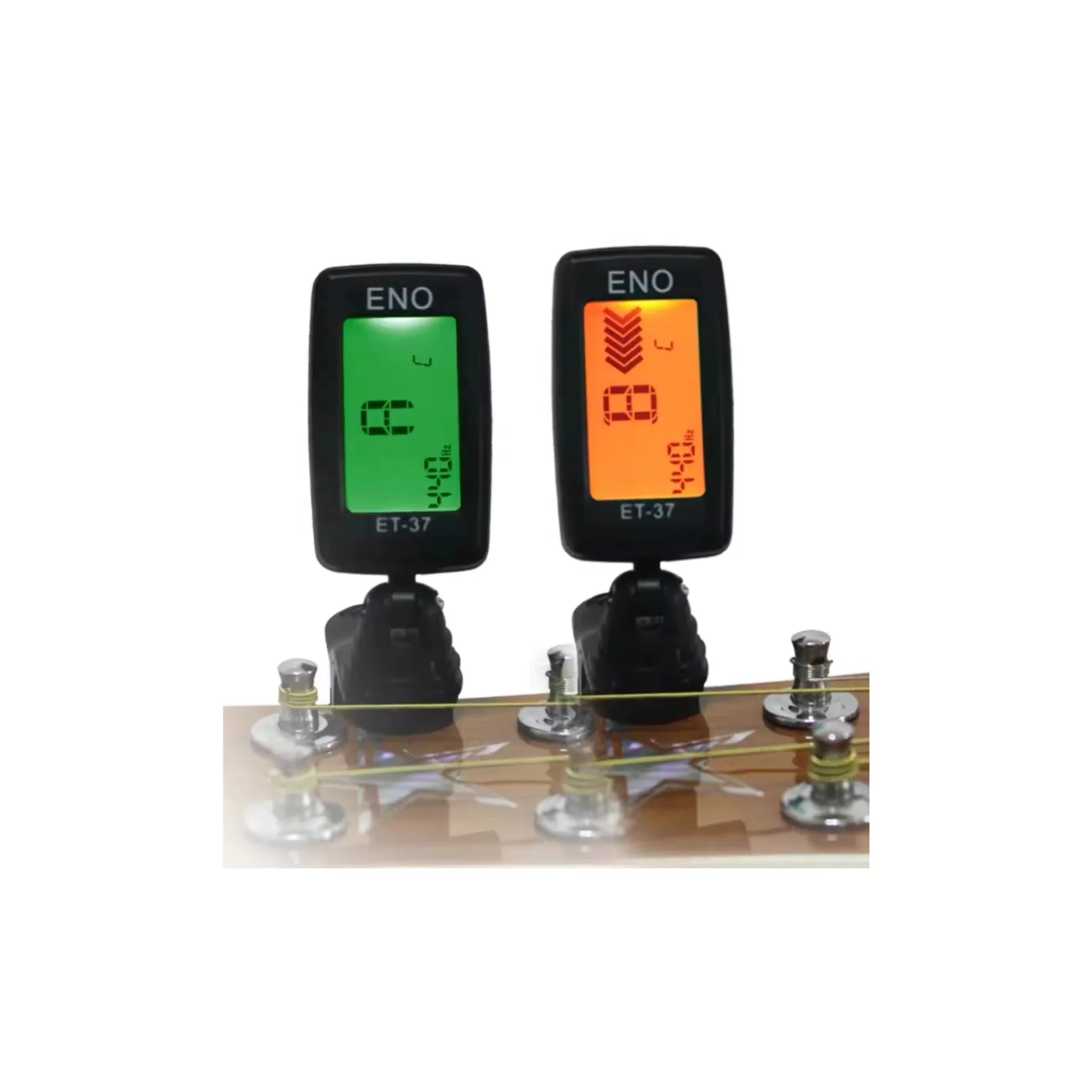 Wholesale Eno ET-37/ET 37/ET37 Clip On/clip-on Guitar Tuner Digital with Battery for Stringed Instrument Part Guitar Accessories