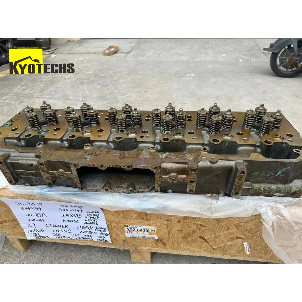 EXCAVATOR PARTS C9 CYLINDER HEAD 2528439 252-8439 3442149 344-2149 241-8393 2418393 4901726 4901723 2170609 2033237 2604856