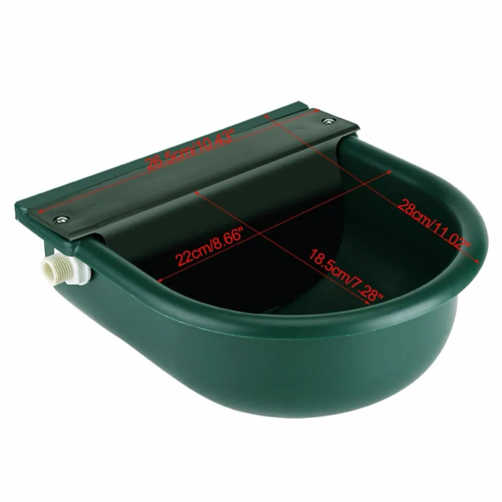 Farm Equipment Automatic Water Bowl Horse Sheep Cattle Plastic Drinker Bowl with Float Ball
