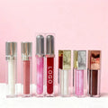 Create Your Own High-Pigment Lip Gloss Creamy Nude Pink Clear Gloss with Glitter Private Label Lipgloss