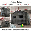 Comercial Black air Cube Tent Inflatable Night Club Tienda Inflable Portable Party House Disco Tent Inflatable Nightclub