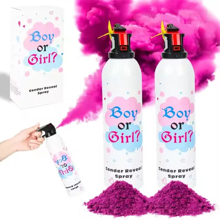 Top Fashion 2 Packs Pink Blue Powder Gender Reveal Fire Extinguisher Spray Holy Powder Color Blaster Machine Powder Smoke Spray