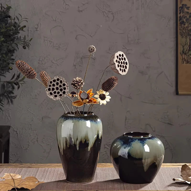 Minimalist Abstract Ceramic Vase for Scandinavian Interior Decoration Unique Creative Ceramic Vase Irregular Round Vase
