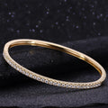 Starsgem Women Jewelry 10K Yellow Gold Charm Bracelet Lab Grown Diamond Bracelet