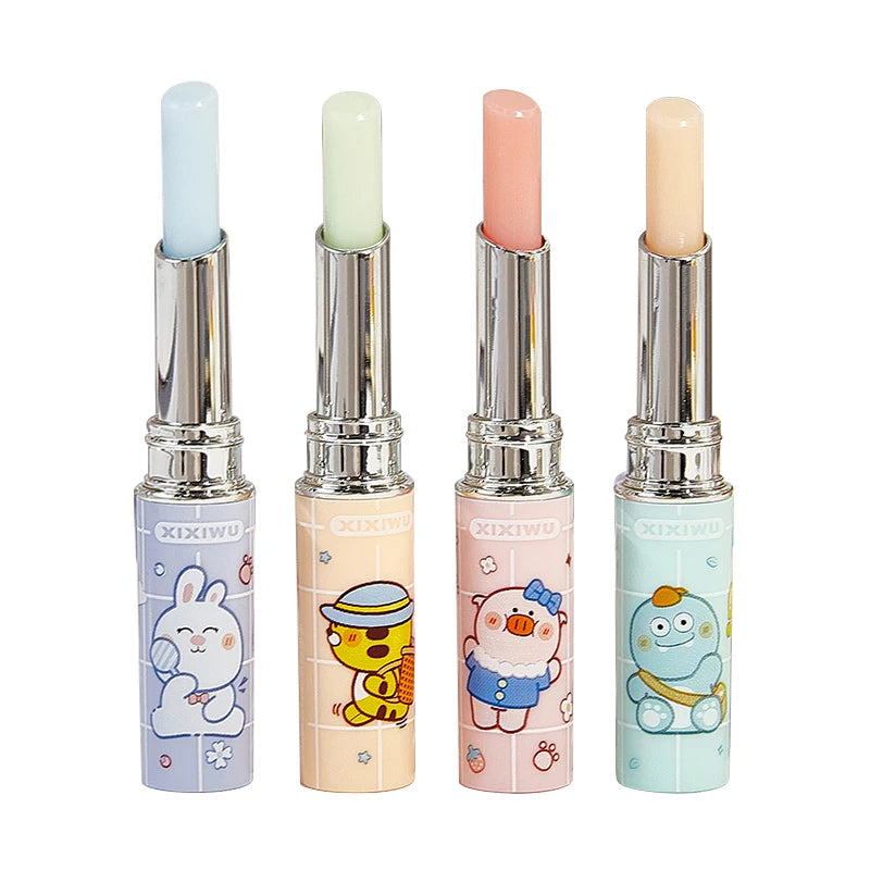 Custom Logo Unique Cute Honey Peach Flavor Lip Balm Oil Stick Private Label SPF 15 Organic Glossy Lip Balm Custom Container