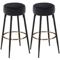 Factory Price Round PU Leather Bar Stool Backless High Chair for Restaurant and Bar Furniture